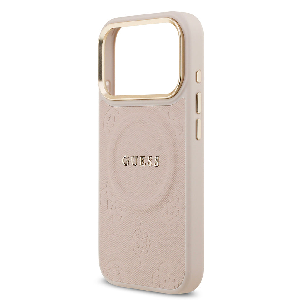 Guess iPhone 17 Pro Orjinal Lisanslı M-safe Şarj Özellikli Sıcak Baskılı Yazı Logolu PU Deri Peony Kılıf Guess iPhone 17 Pro Orjinal Lisanslı M-safe Şarj Özellikli Sıcak Baskılı Yazı Logolu PU Deri Peony Kılıf